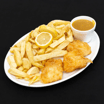 3 Cod Fries and Chips with a Splash 